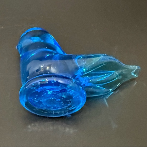 Vintage 1987 Signed Leo Ward Bluebird Of Happiness Art Glass Blue Bird Figurine - Picture 10 of 16